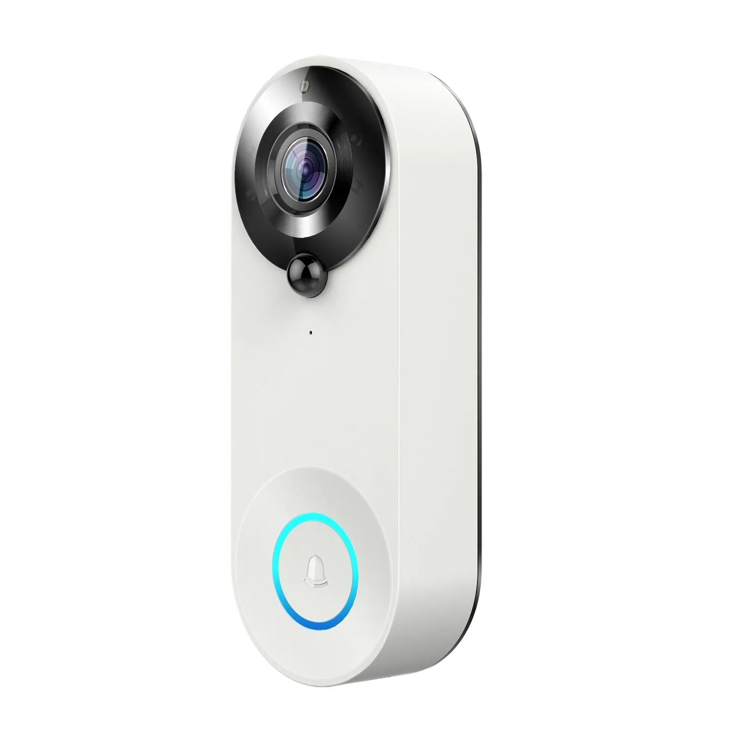 1080P Smart Doorbell with 150 Degree Wide Angle | White