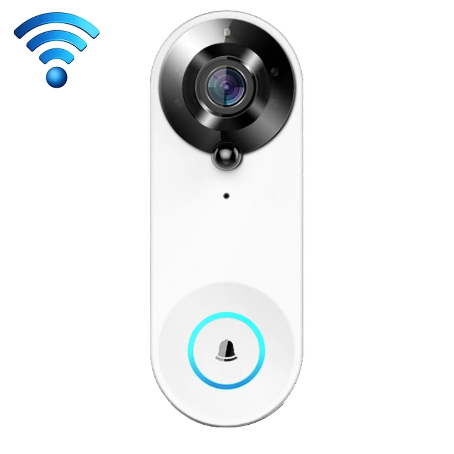 1080P Smart Doorbell with 150 Degree Wide Angle | White