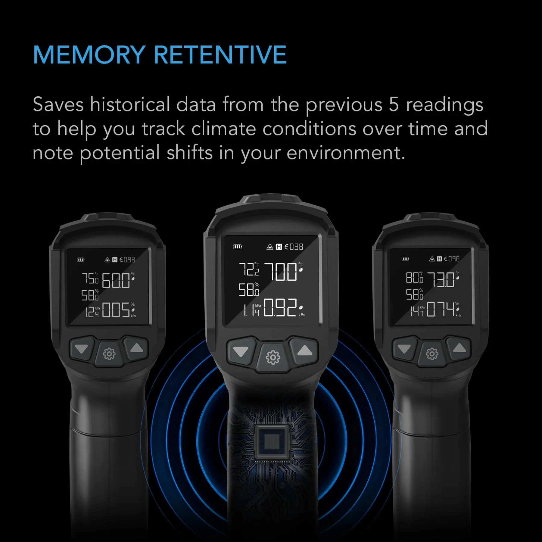 AC Infinity Handheld VPD Thermometer Environment Monitor (AC-TRV3)
