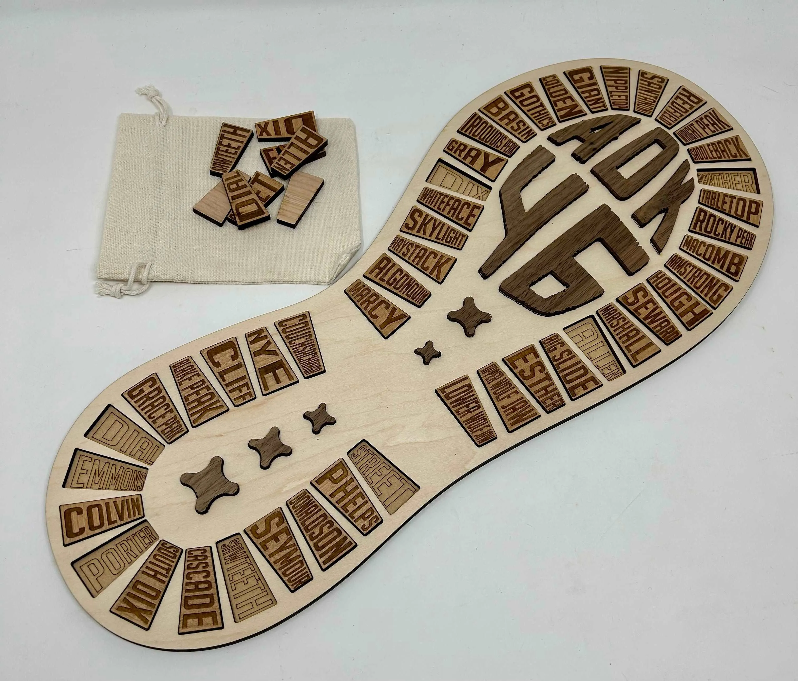 Adirondack Peaks Challenge Hiking Boot Tracker