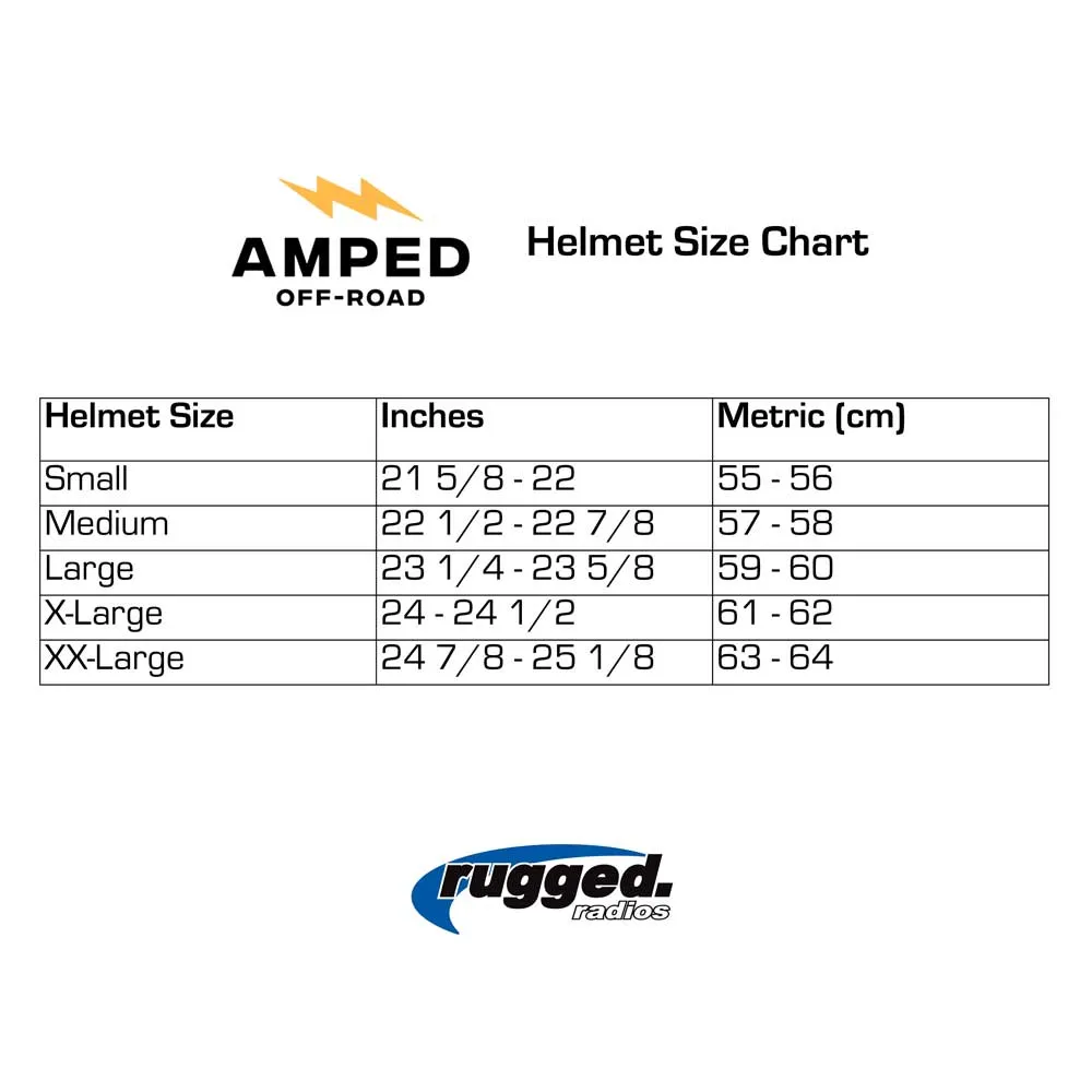 AMPED OFFROAD DOT UTV Open Face Helmet - XX Large