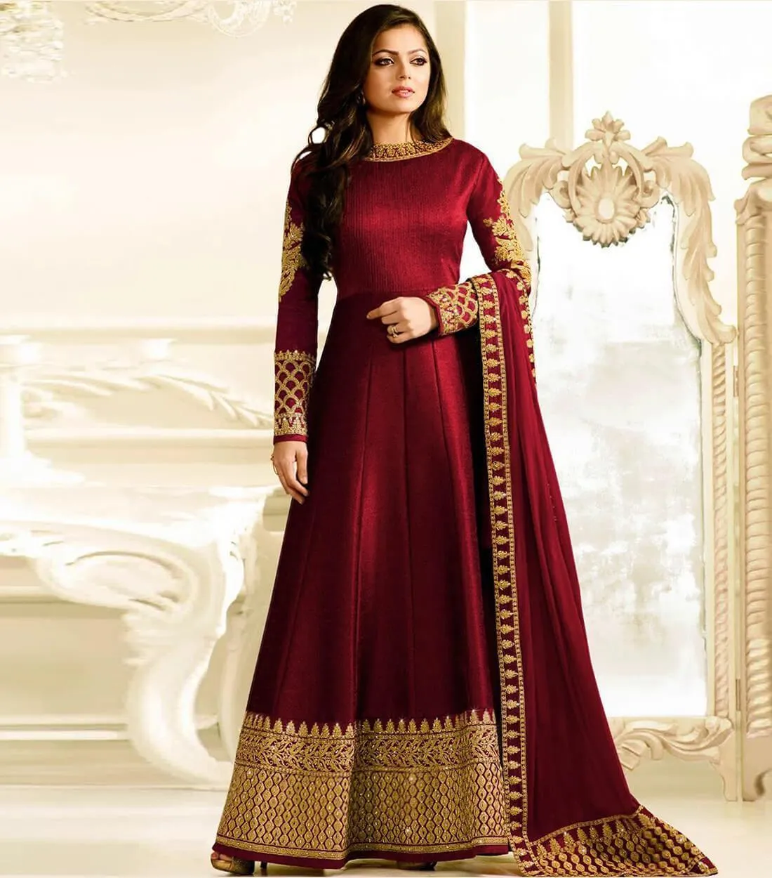 Bangalori Silk Semi Stitch Suit