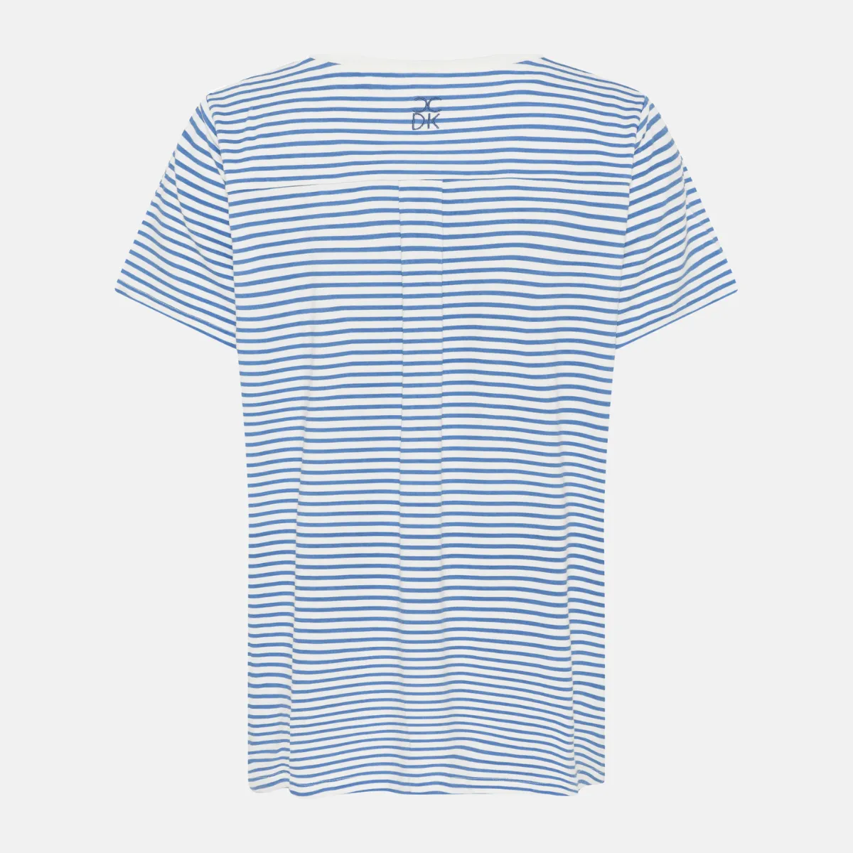 Bea kortærmet bambus t-shirt - lyseblå stribet