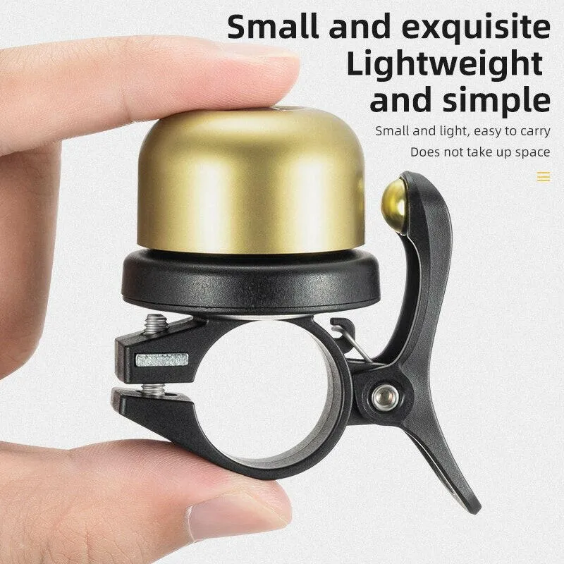 Bicycle Bell For AirTag Bike Mount GPS Tracker Waterproof Brass Holder Hides AirTag Under Bike Bell Anti-Theft Bike Accessories