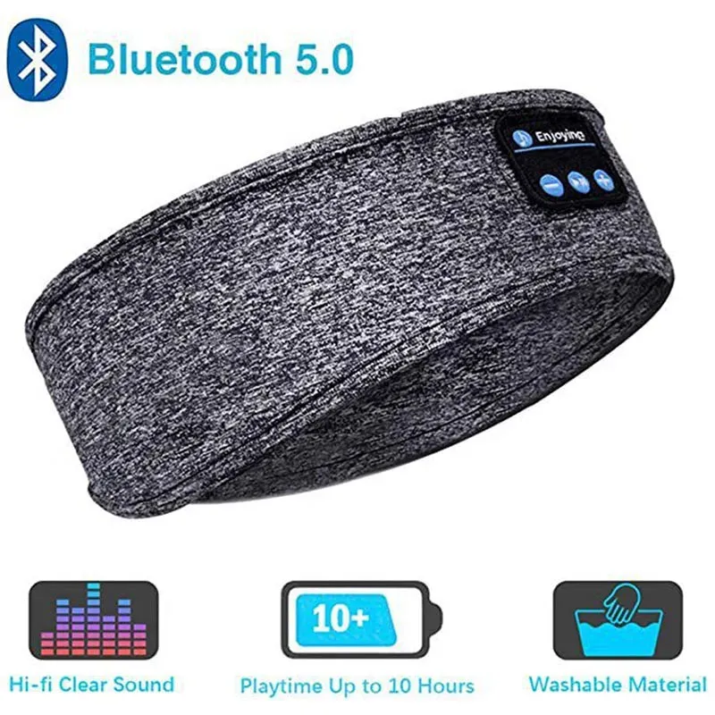 Bluetooth Speaker Headband | Sleep Mask with Wireless Headphones