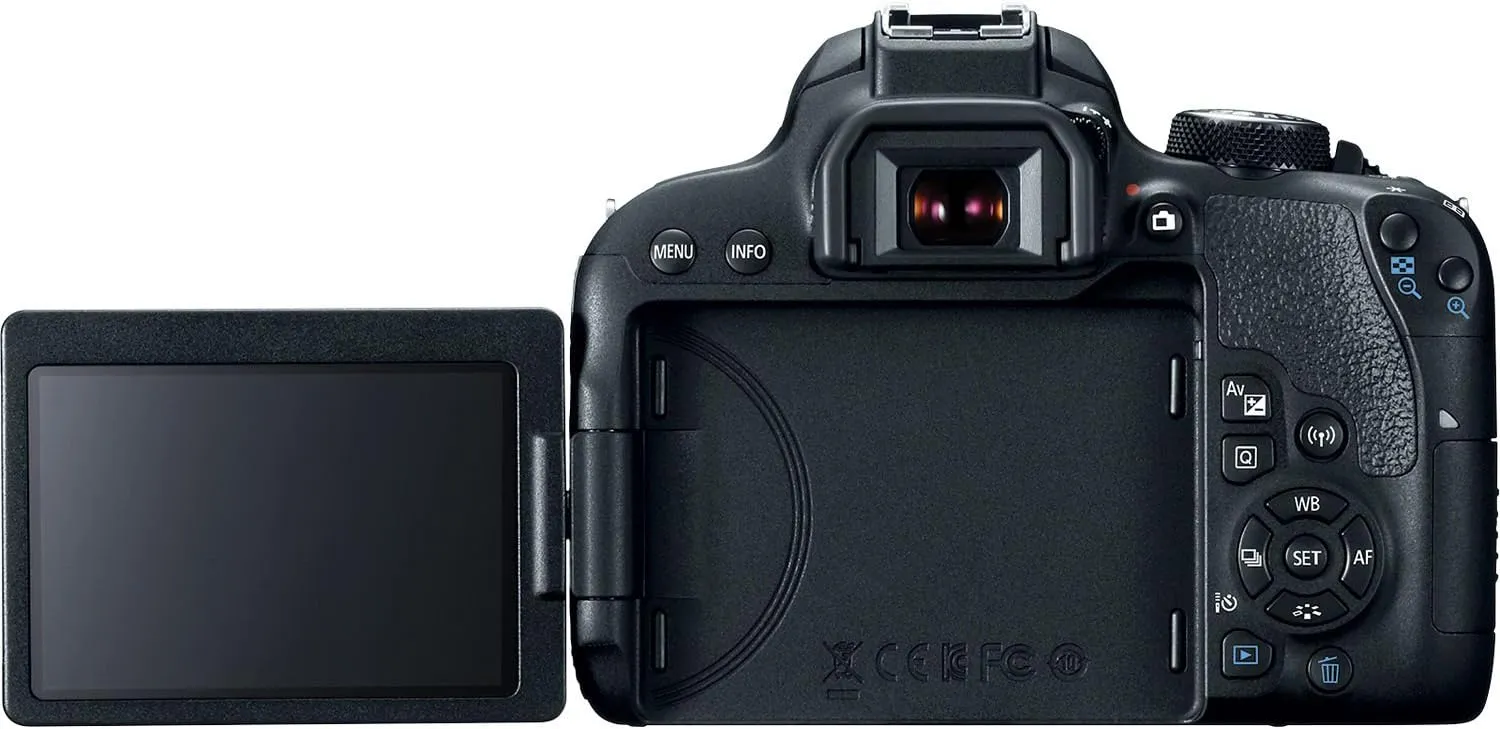 Canon EOS Rebel 800D / T7i DSLR Camera   64GB Memory Card   Case Base Bundle