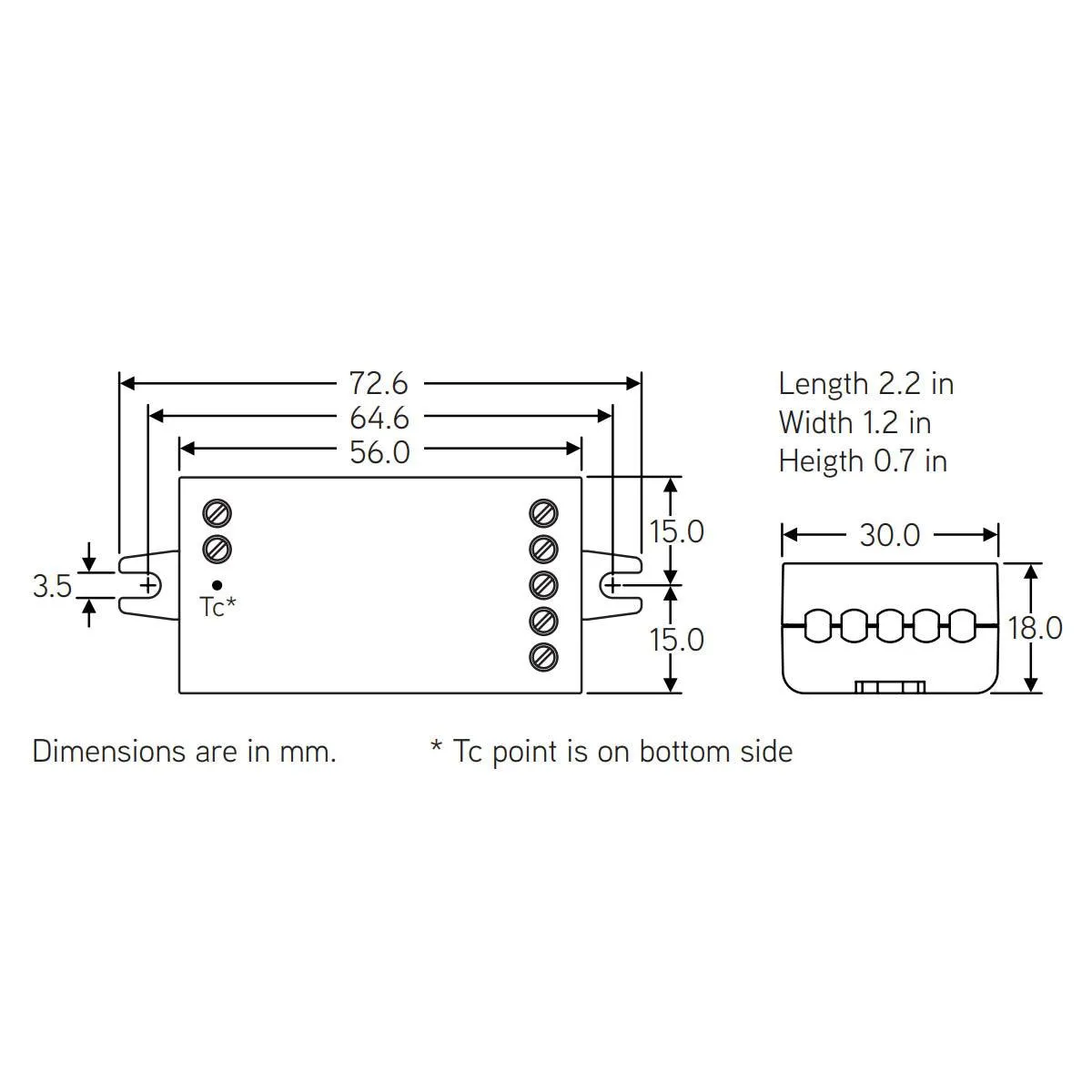 Casambi Bluetooth Controllable, 4 channels, PWM Dimmer, 12-24VDC
