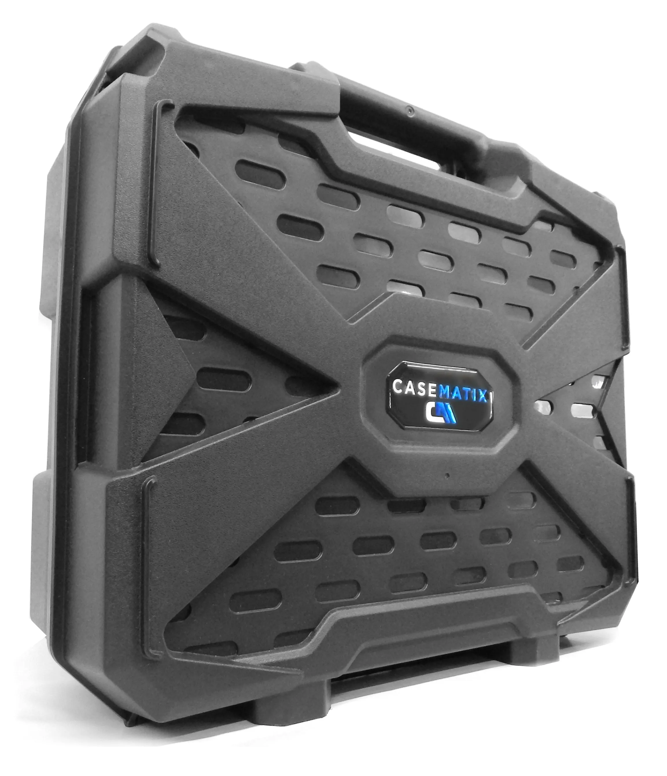 CASEMATIX Carry Case Compatible with Meta Quest Pro or Meta Quest 3 with Elite Strap Bundle - Precision Cut Custom Foam Travel Case