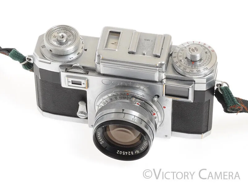 Contax IIIa 35mm Rangefinder Camera w/ 50mm f2 T Sonnar Lens -No Meter- [Good]