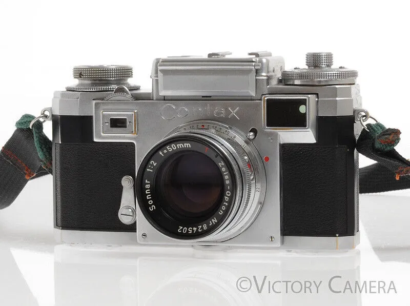 Contax IIIa 35mm Rangefinder Camera w/ 50mm f2 T Sonnar Lens -No Meter- [Good]
