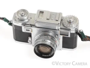 Contax IIIa 35mm Rangefinder Camera w/ 50mm f2 T Sonnar Lens -No Meter- [Good]