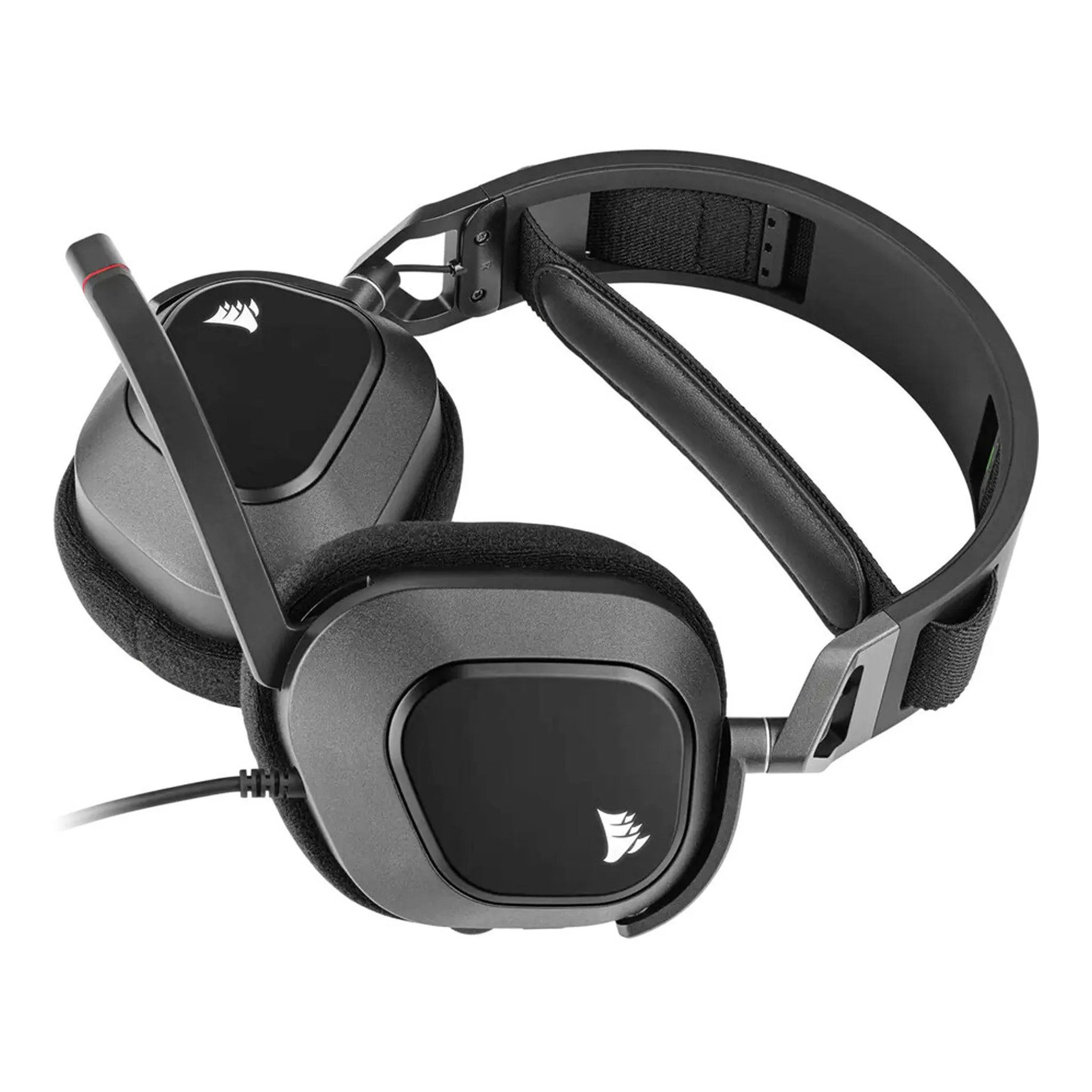 Corsair CA-9011237-NA HS80 RGB USB Wired 7.1 Gaming Headset - Carbon Black