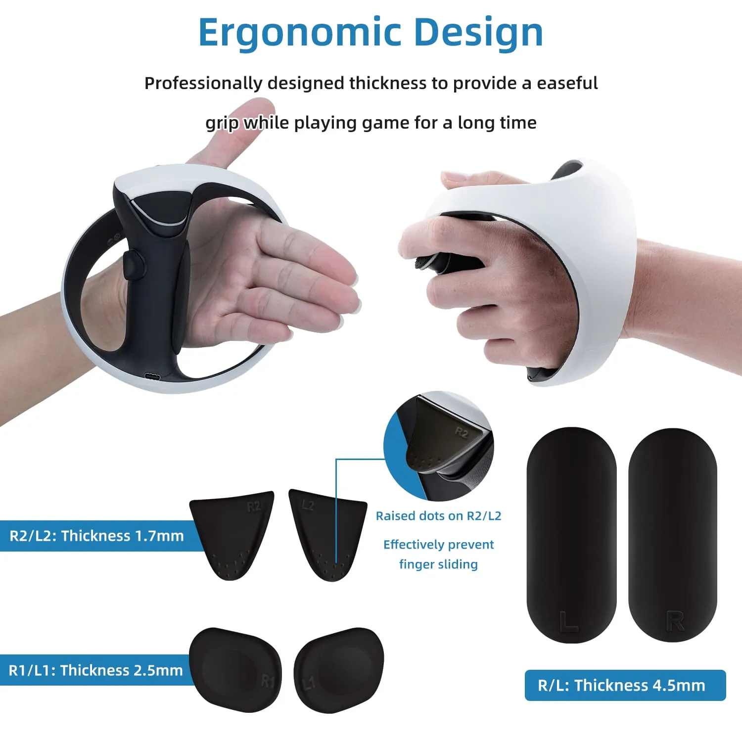 DOBE Silicon Pad for PS VR2 Controller-Black(TP5-2512)