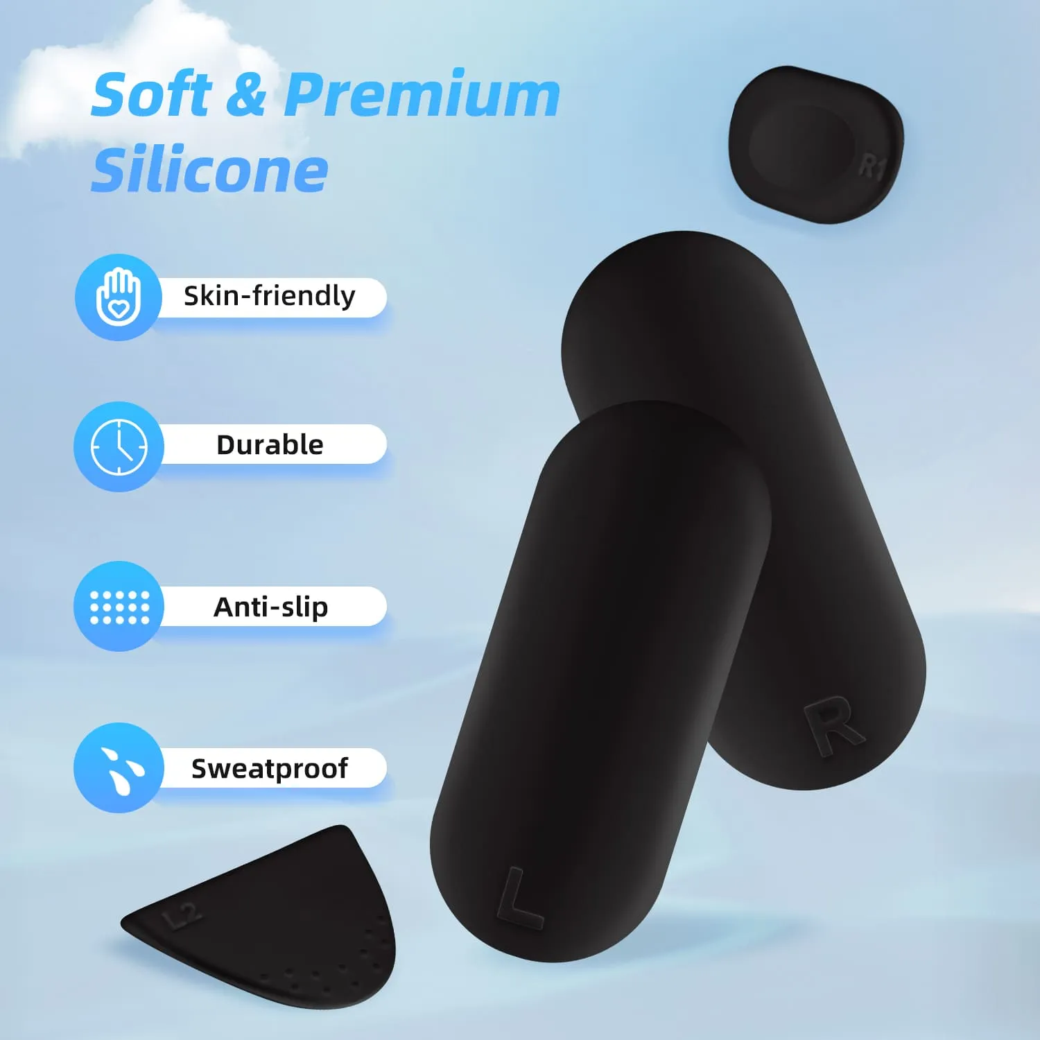 DOBE Silicon Pad for PS VR2 Controller-Black(TP5-2512)