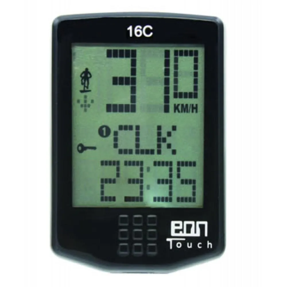 Echowell Bicycle Computer Speed Indicator Meter 16C - Black