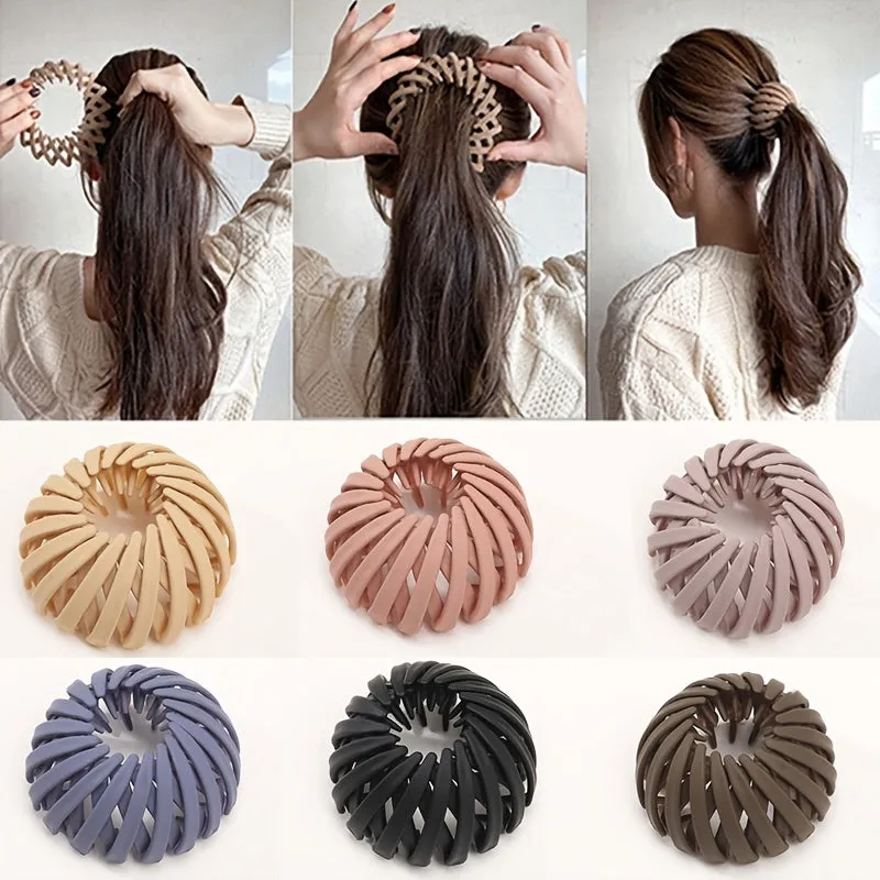 Expandable Bird Nest Hair Tie for Secure Ponytails