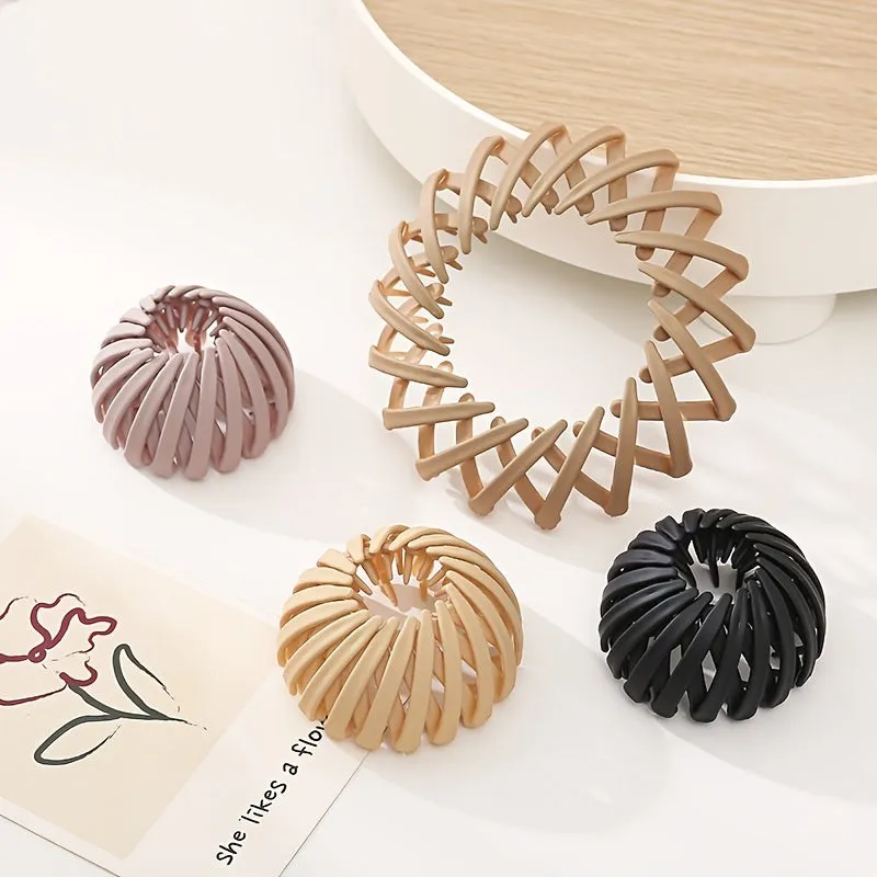 Expandable Bird Nest Hair Tie for Secure Ponytails