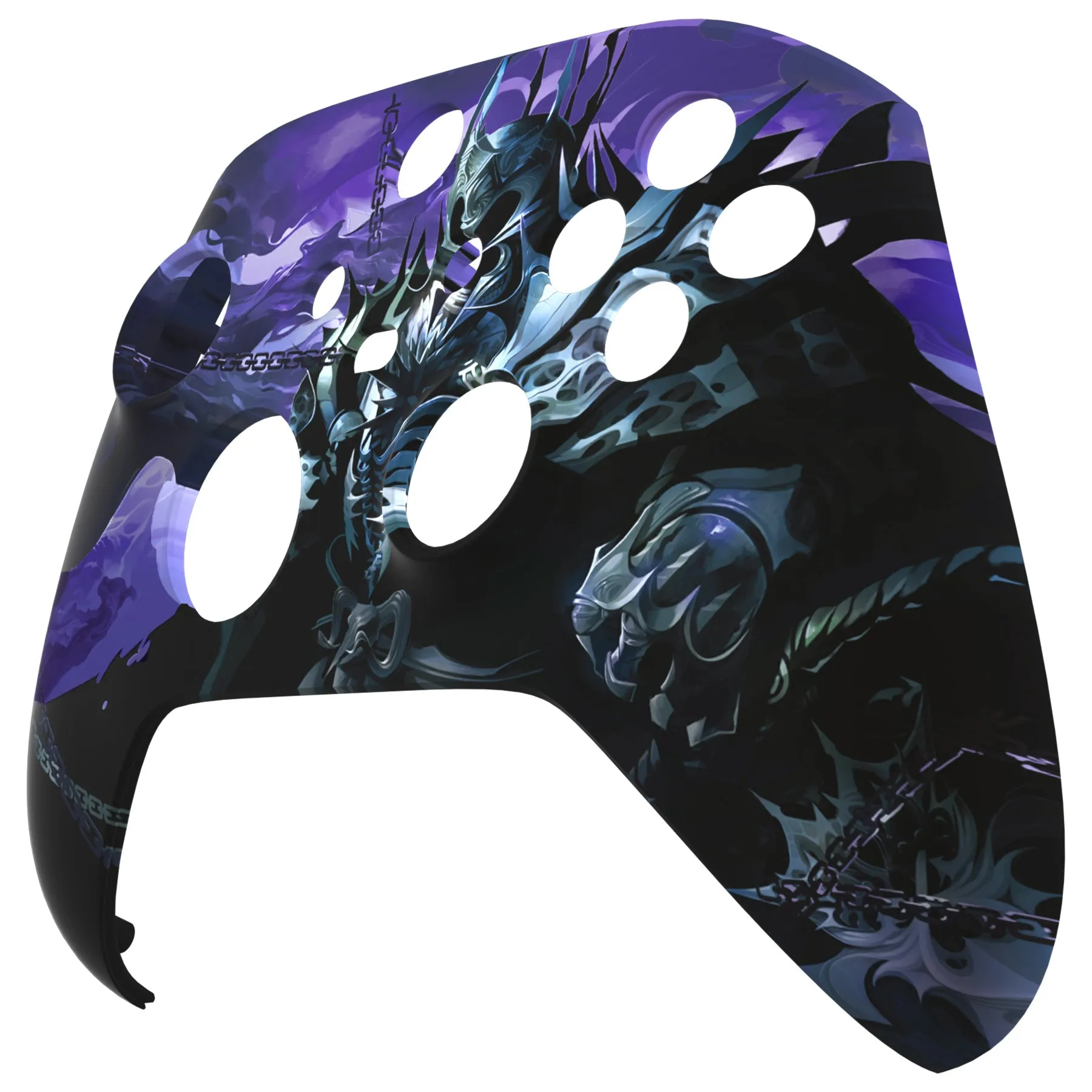 eXtremeRate Chaos Knight Replacement Part Faceplate, Soft Touch Grip Housing Shell Case for Xbox Series S & Xbox Series X Controller Accessories - Controller NOT Included - FX3T156