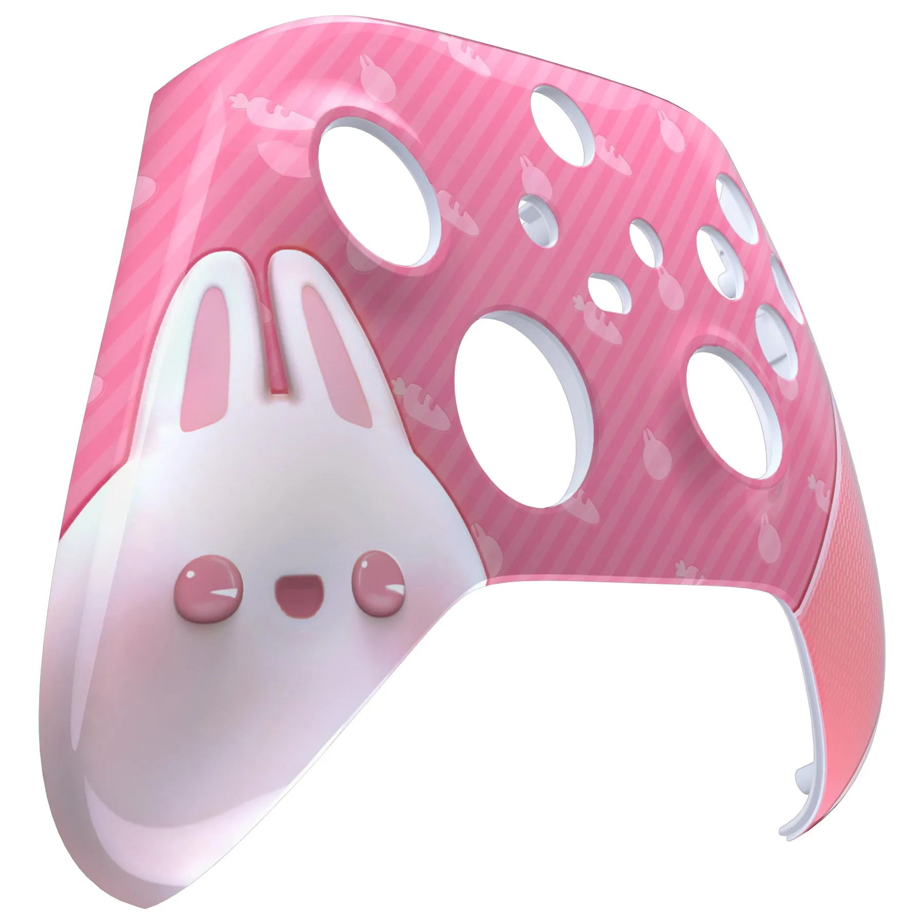 eXtremeRate Easter Rabbit Replacement Part Faceplate, Soft Touch Grip Housing Shell Case for Xbox Series S & Xbox Series X Controller Accessories - Controller NOT Included - FX3T167