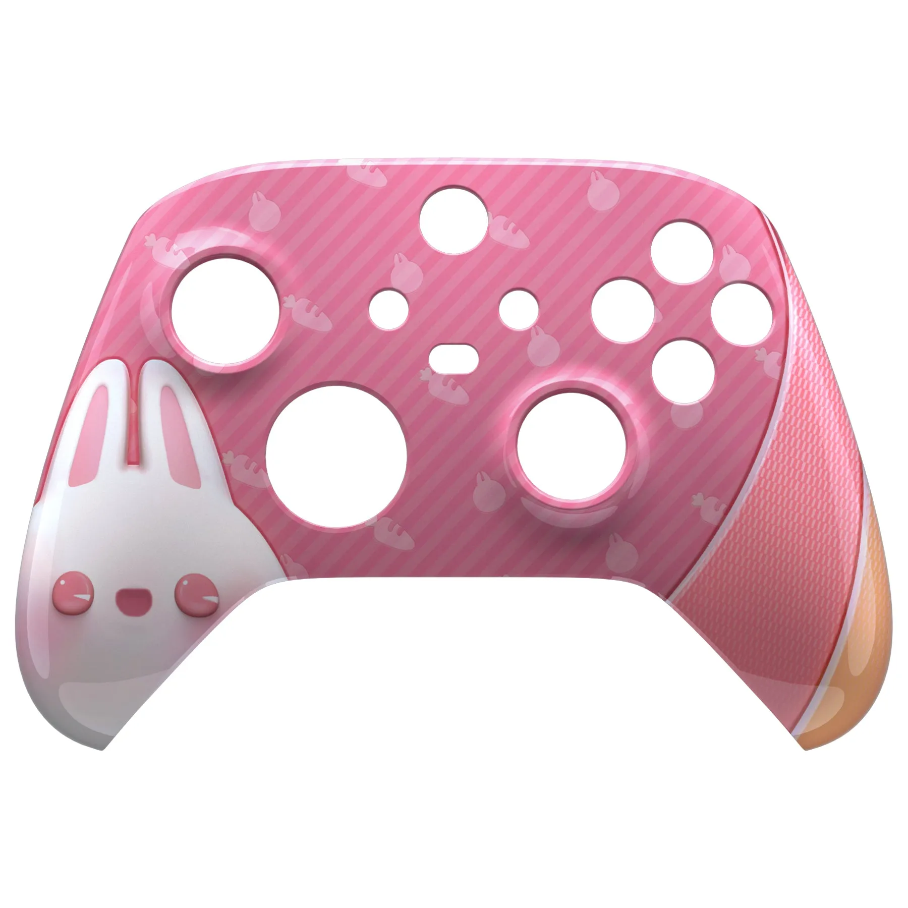 eXtremeRate Easter Rabbit Replacement Part Faceplate, Soft Touch Grip Housing Shell Case for Xbox Series S & Xbox Series X Controller Accessories - Controller NOT Included - FX3T167