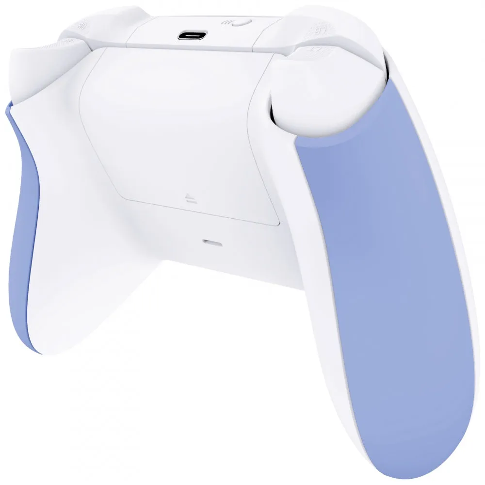 eXtremeRate Light Violet Back Panels, Comfortable Non-Slip Side Rails Handles, Game Improvement Replacement Parts for Xbox Series S / X Controller - Controller NOT Included - PX3P315