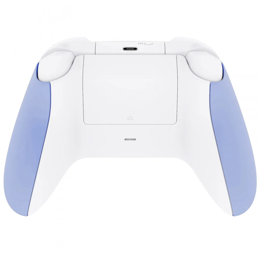 eXtremeRate Light Violet Back Panels, Comfortable Non-Slip Side Rails Handles, Game Improvement Replacement Parts for Xbox Series S / X Controller - Controller NOT Included - PX3P315