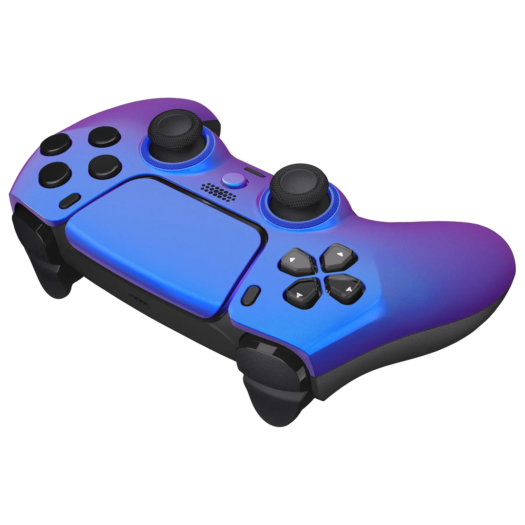 eXtremeRate LUNA Redesigned Front Shell with Touchpad for PS5 Controller BDM-010/020/030/040/050 - Chameleon Purple Blue - GHPFP003