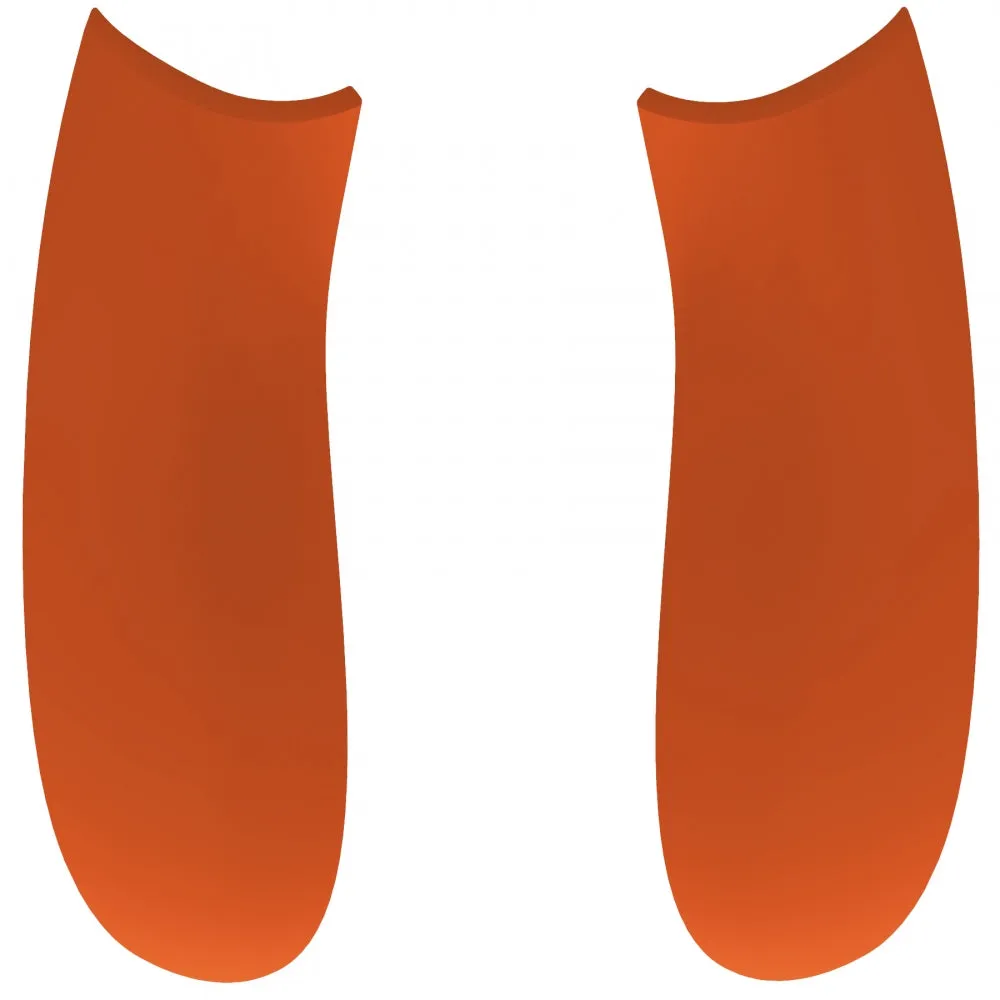 eXtremeRate Orange Soft Touch Grip Back Panels, Comfortable Non-Slip Side Rails Handles, Game Improvement Replacement Parts for Xbox Series S / X Controller - Controller NOT Included - PX3P304