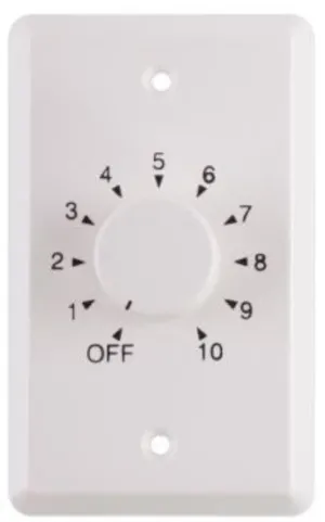 FACTOR VC-100D: Commercial 100W 25/70 Volt Volume Control (White)