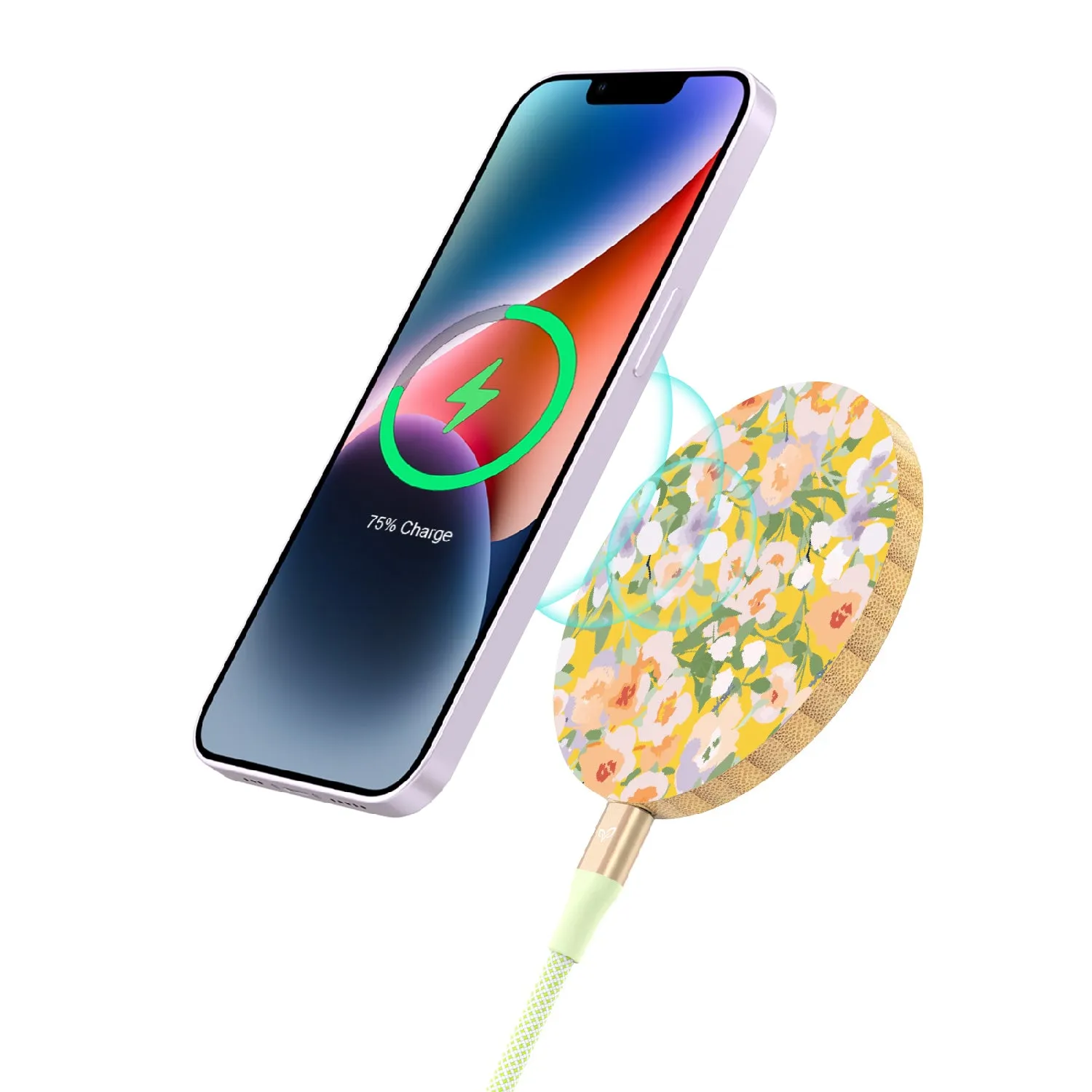 Flourish & Shine - Bamboo Wireless Charger