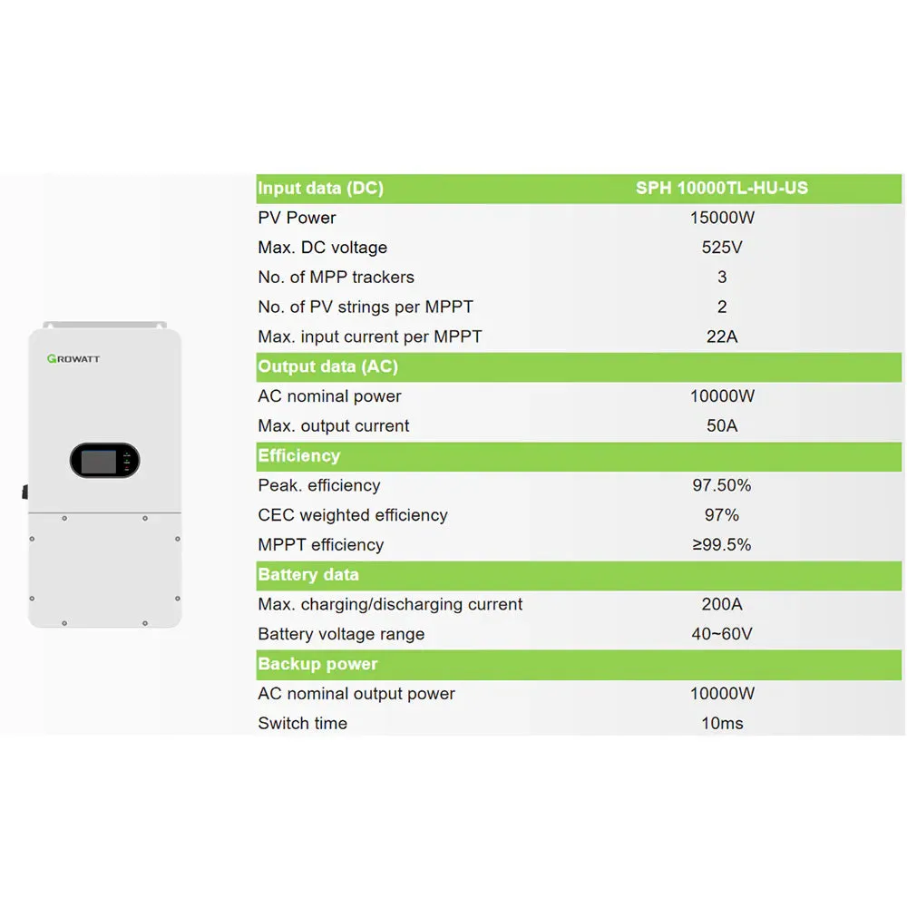 Growatt 10kW Hybrid Inverter