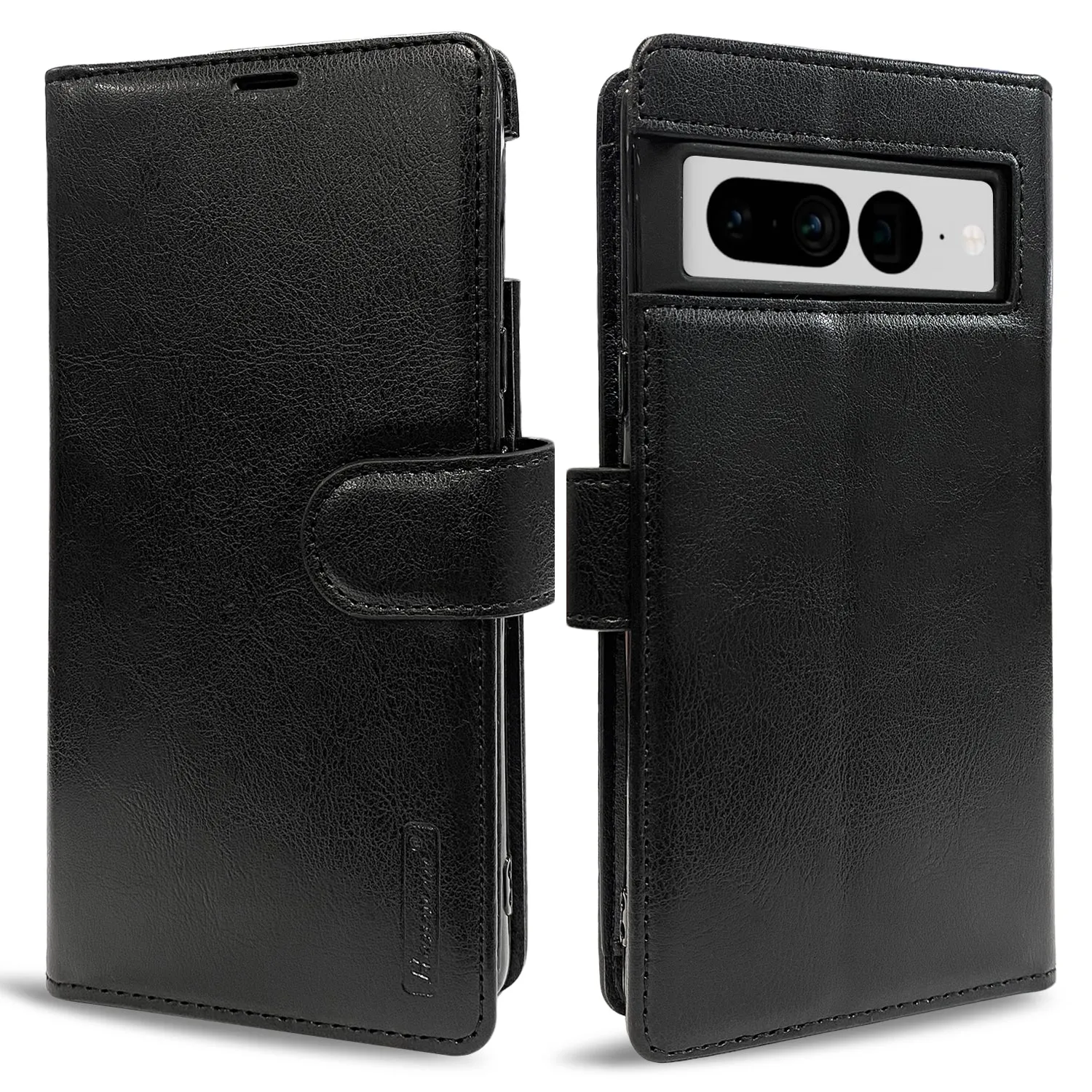 Hanman Google Pixel 7 Pro Leather Case Black