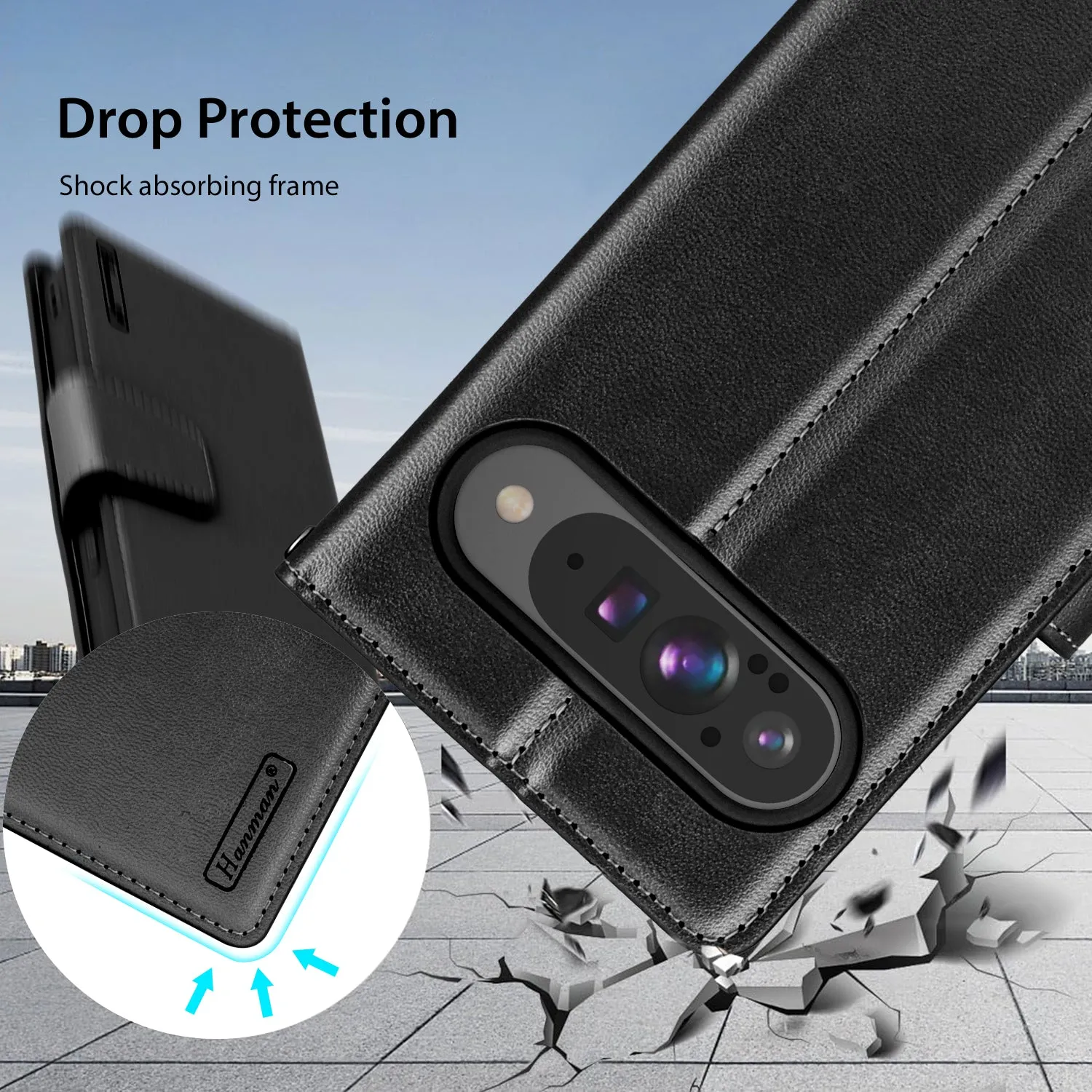 Hanman Google Pixel 9 Leather Case