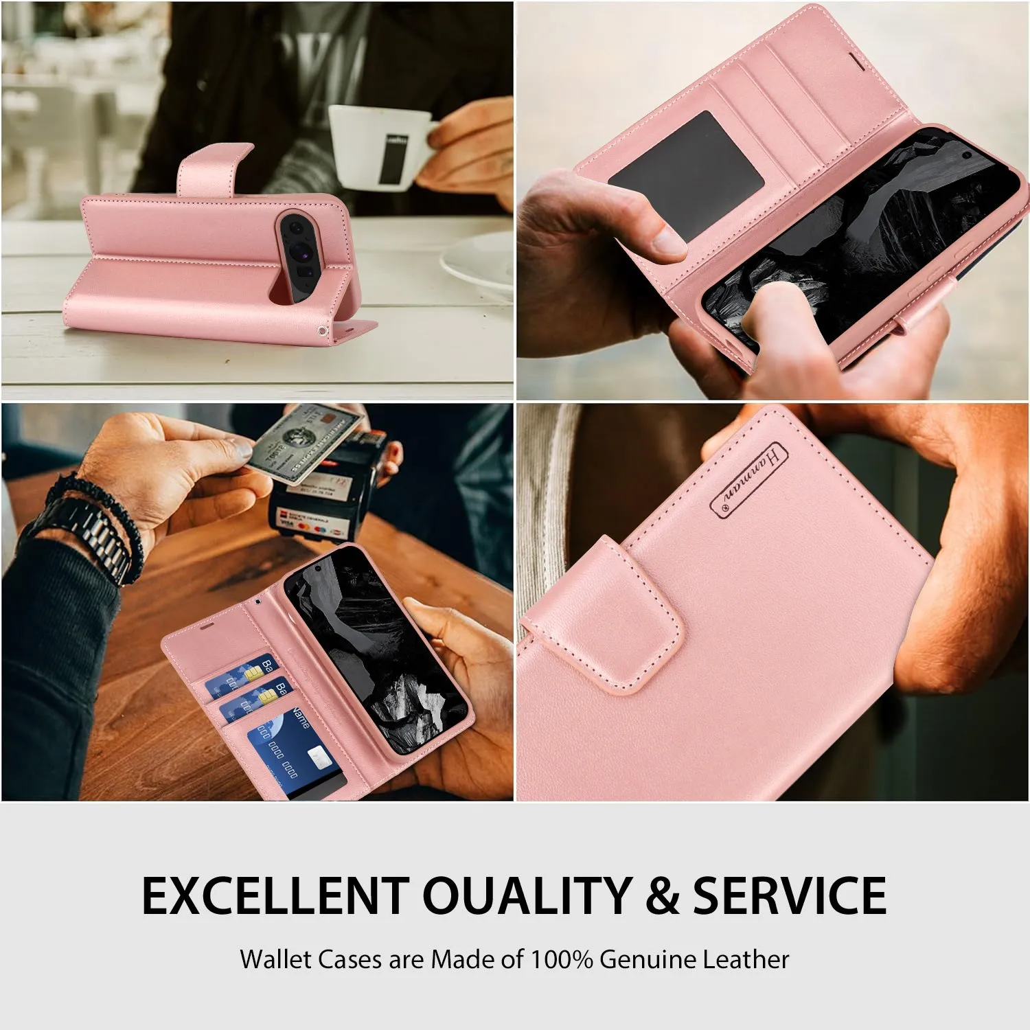 Hanman Google Pixel 9 Pro XL Leather Case