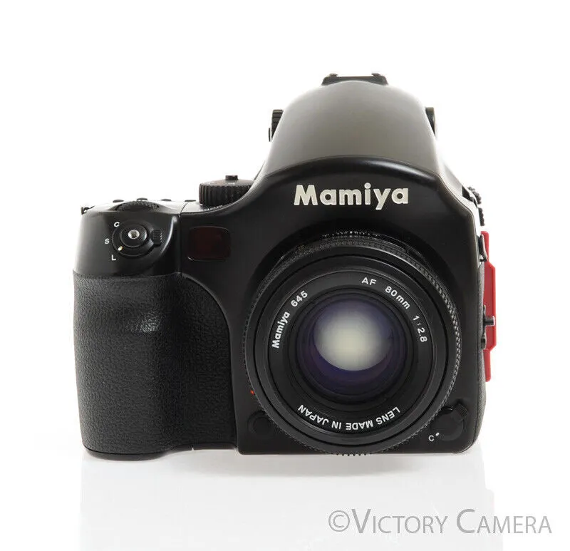 Mamiya 645AF 645 AF 6x4.5 Medium Format Camera w/ 80mm Lens 120 Back [EXC]