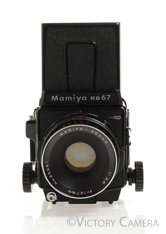 Mamiya RB67 Pro S Camera w/ 127mm f3.8 Lens 120 Back WLVF -Good Seals- [EX ]