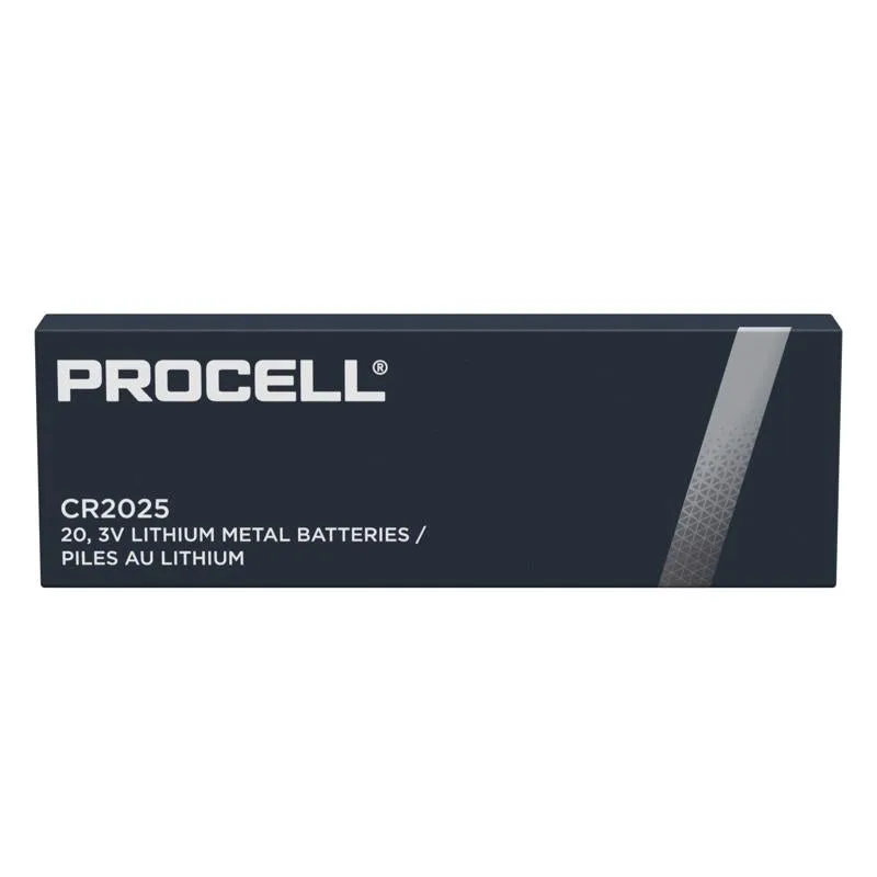 Procell Lithium Coin CR2025 3 V Primary Battery PC2025 5 pk