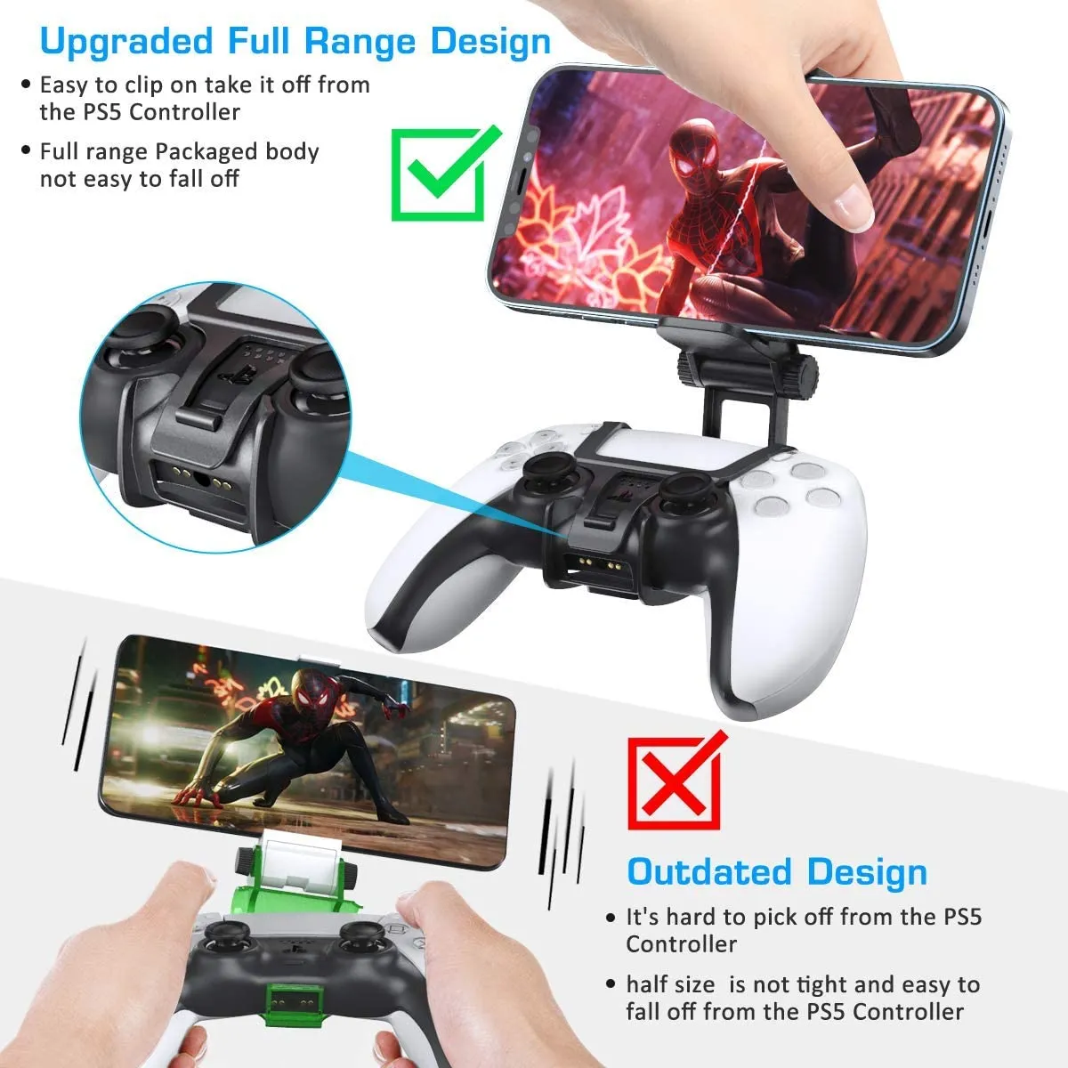 PS5 Controller Phone Remote Play Clip