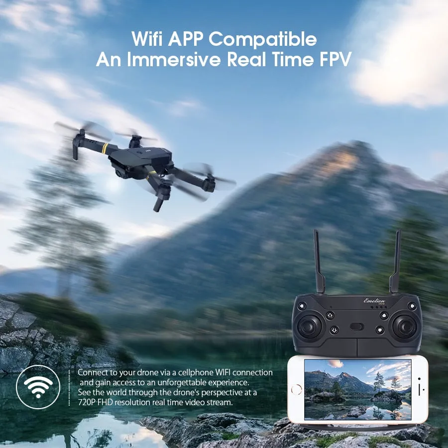 Quadcopter Drone With Wide Angle HD Camera
