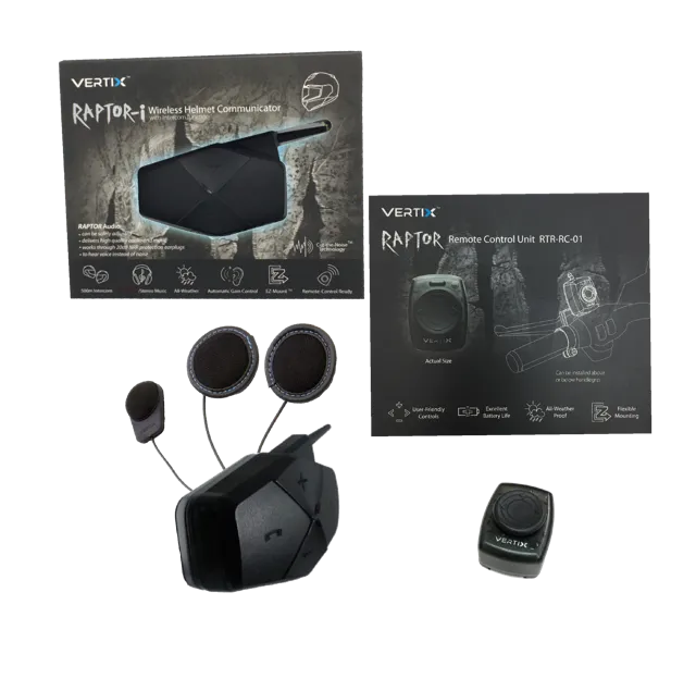 RAPTOR-i - Motorcycle Intercom for Communication (Full Face Helmet)