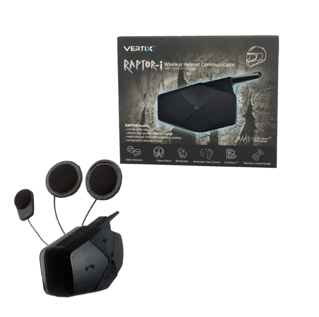 RAPTOR-i - Motorcycle Intercom for Communication (Full Face Helmet)