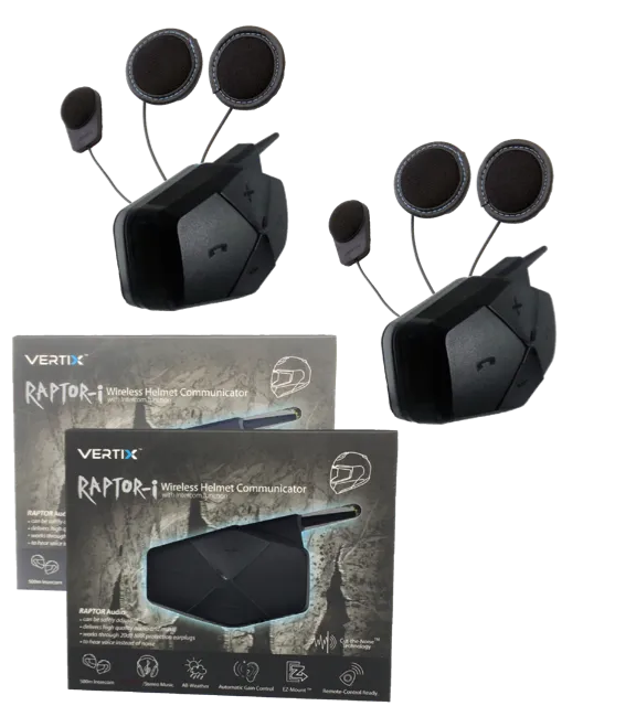 RAPTOR-i - Motorcycle Intercom for Communication (Full Face Helmet)