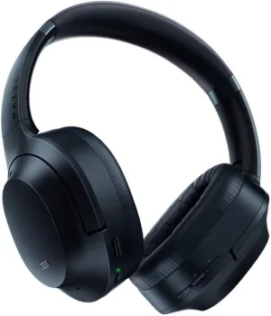 Razer Headset Opus Active Noise Cancelling ANC Wireless Headphones: THX Audio Tuning - 25 Hr Battery - Bluetooth 4.2 & 3.5mm Jack Compatible - Auto Play/Auto Pause - Carrying Case Included - Black