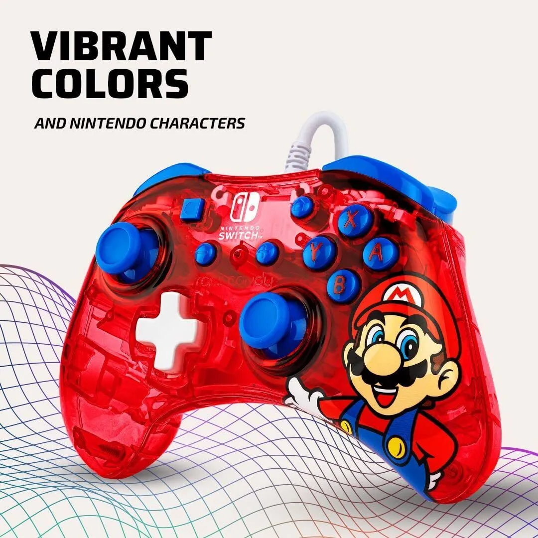 Rock Candy Nintendo Switch Wired Controller - Mario