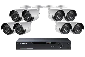 Security HD DVR System with 1080p Cameras & Lorex Cloud Connectivity