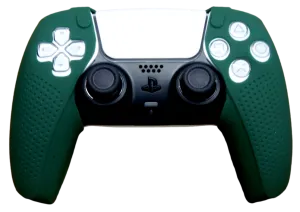 Silicone Grip Covers For PS5 Controller Skin - Dark Green Sox