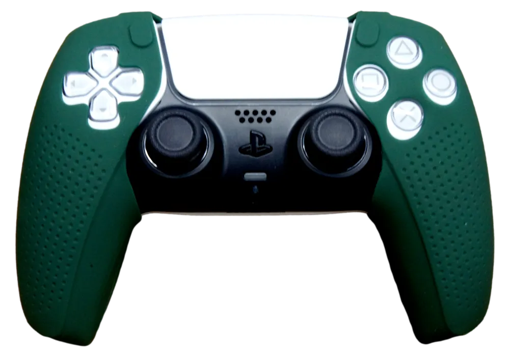 Silicone Grip Covers For PS5 Controller Skin - Dark Green Sox