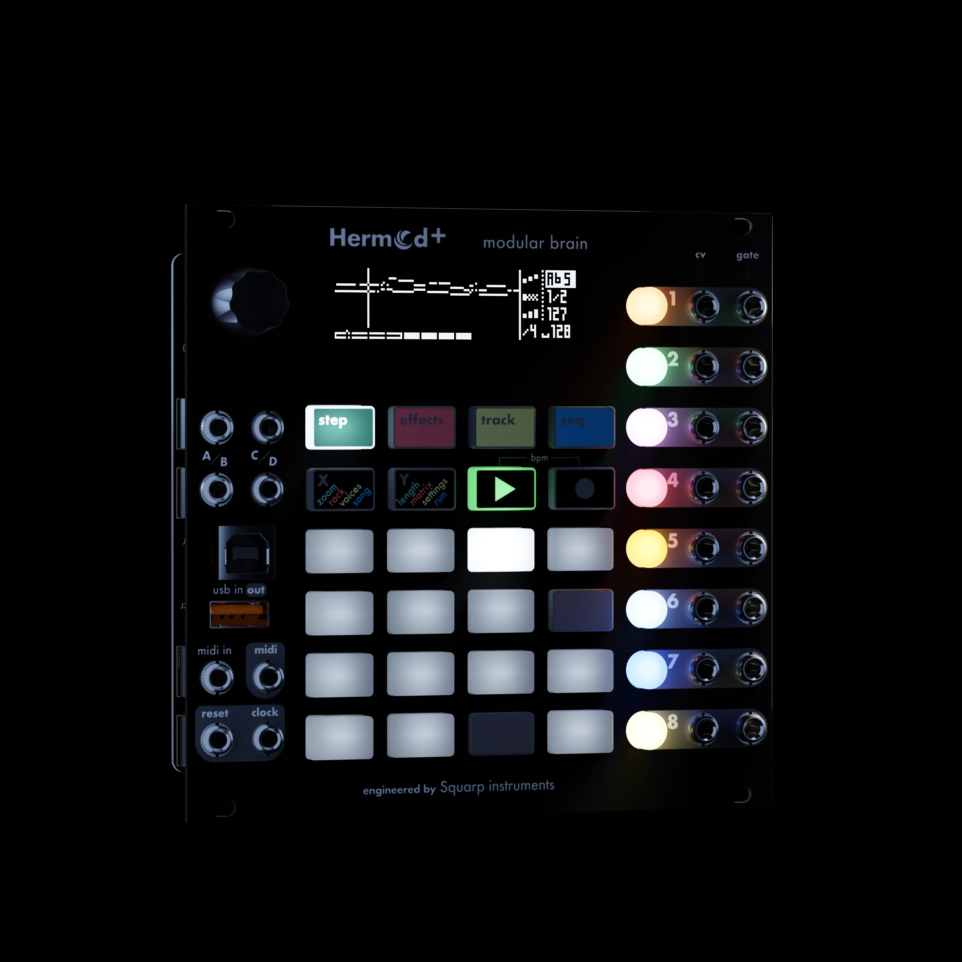 Squarp Instruments Hermod  Modular Brain Sequencer & MIDI-CV Converter