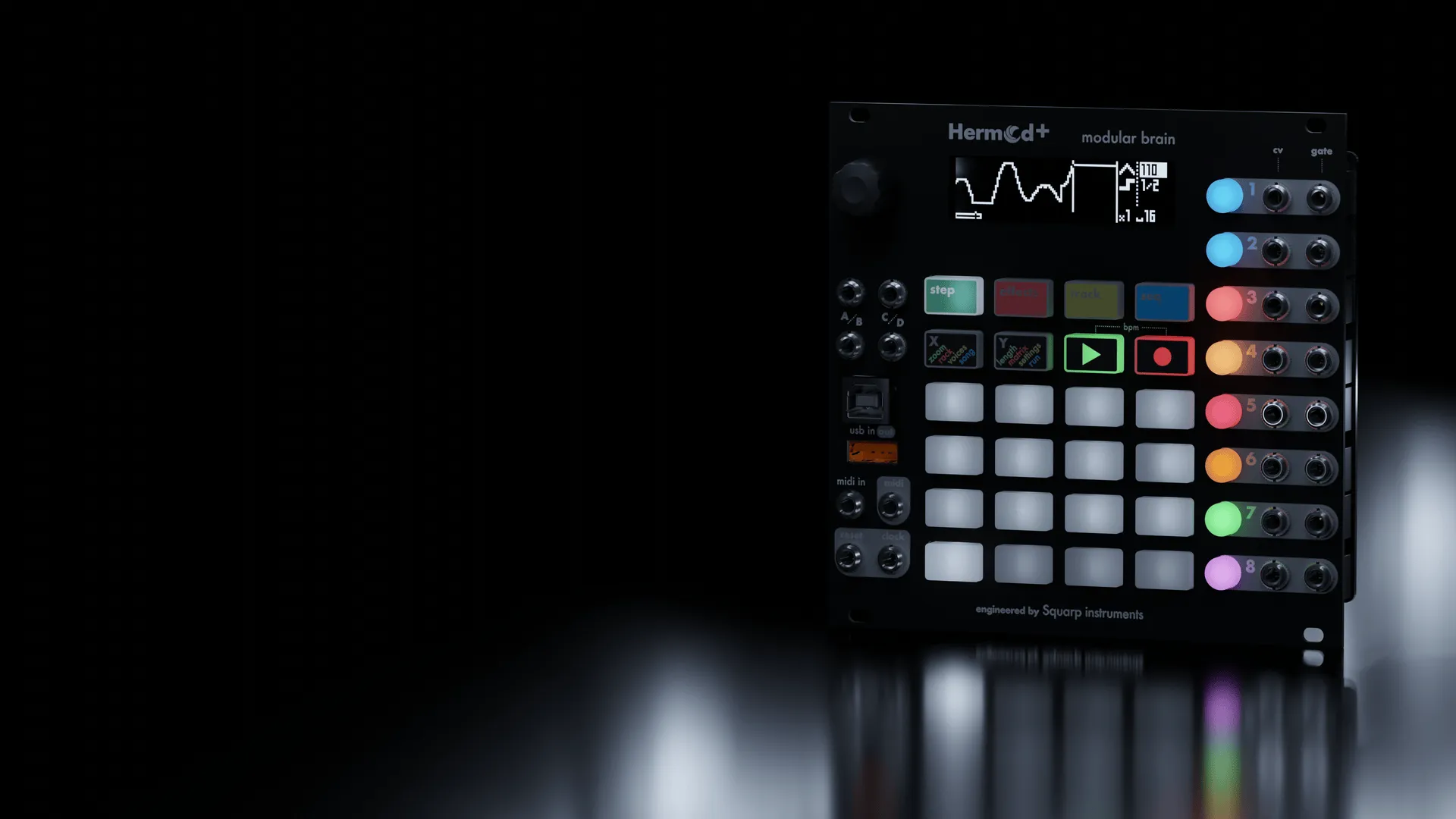 Squarp Instruments Hermod  Modular Brain Sequencer & MIDI-CV Converter