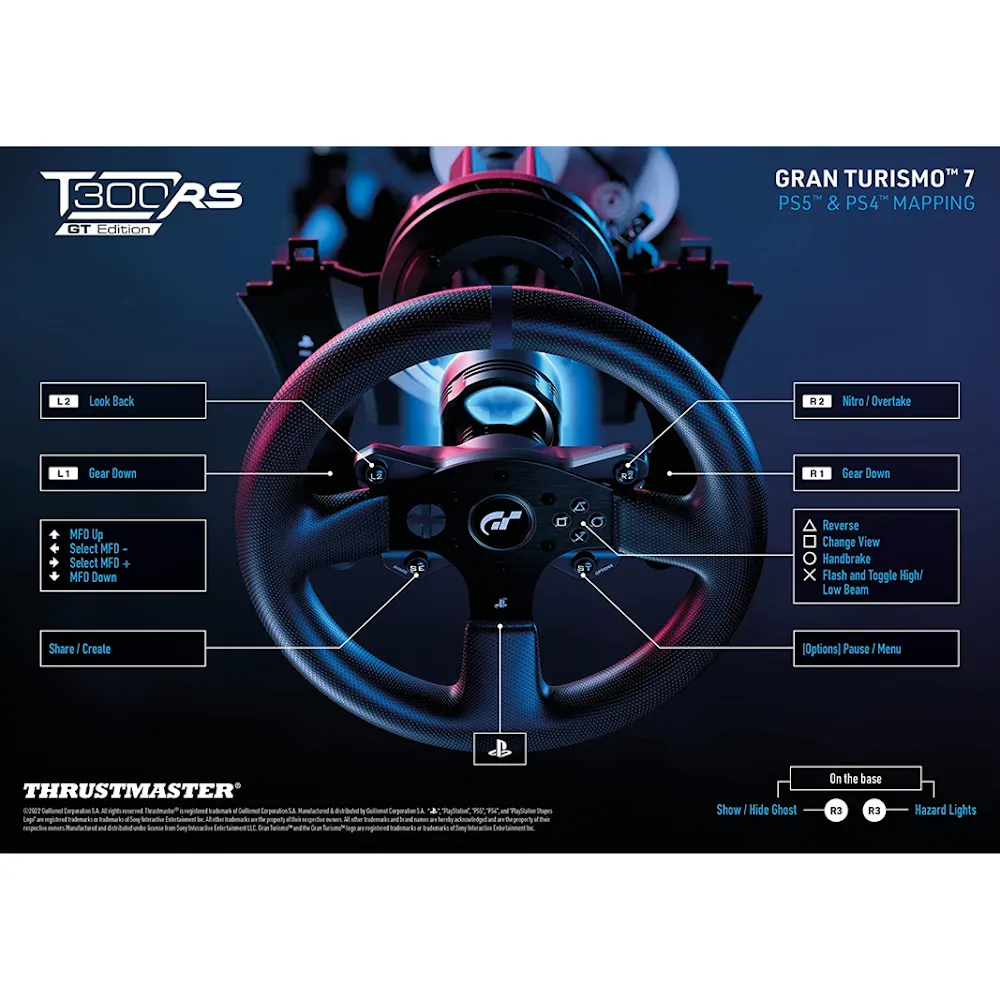 Thrustmaster T300 Rs Gt Edition Official Sony Licensed Ps4¬Æ/Ps3¬Æ [ Windows Os/ Ps5¬Æ/Ps4¬Æ/ Ps3¬Æ ]